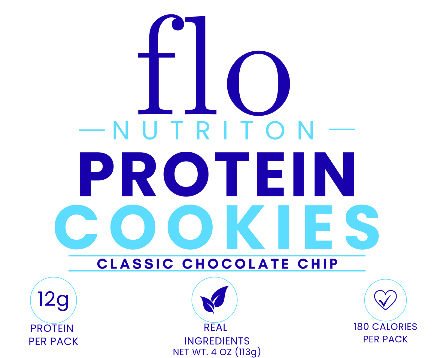 Flo Nutrition - Classic Chocolate Chip Protein Cookies